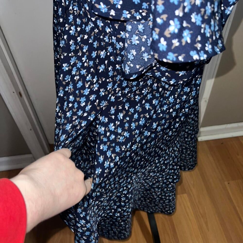 Unbranded Women's Blue and Navy Dress - Picture 2 of 5